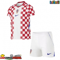Camisa de Futebol Croácia Equipamento Principal Infantil Mundo 2026 Manga Curta (+ Calças curtas)